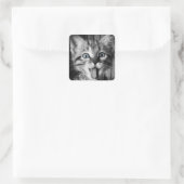 Rescue Schattigee Kitten Classic Ronde Sticker (Tas)