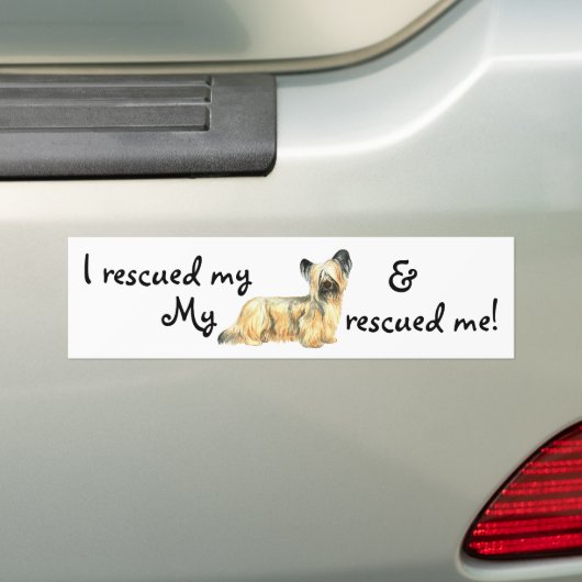 Rescue Skye Terrier Bumpersticker (Op auto)