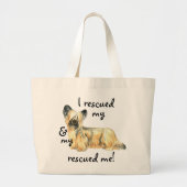 Rescue Skye Terrier Grote Tote Bag (Voorkant)