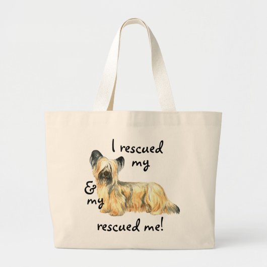 Rescue Skye Terrier Grote Tote Bag (Voorkant)