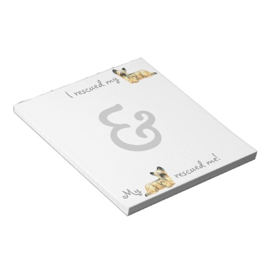 Rescue Skye Terrier Notitieblok (Schuin)