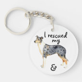 Rescue Smooth Collie Sleutelhanger (Voorkant)