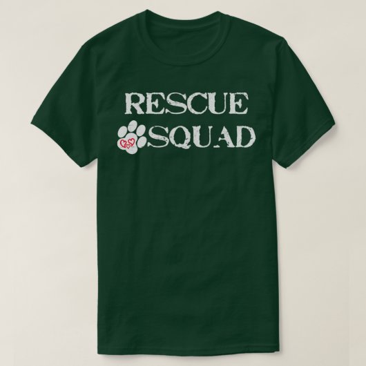 Rescue Squad Dog Paw Heart For Men Women T-shirt (Design voorkant)