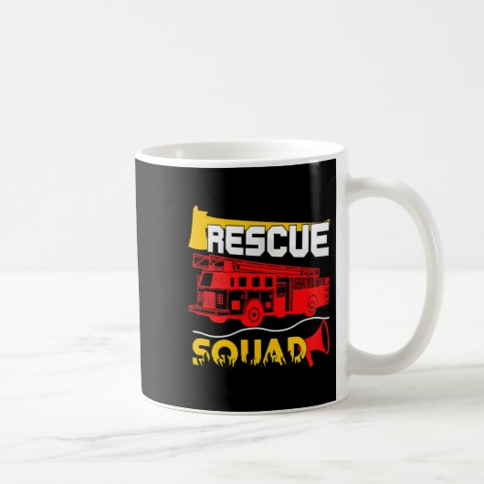 Rescue Squad Lifesaver Fireman Gift Proud Firefigh Koffiemok (Rechts)
