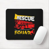 Rescue Squad Lifesaver Fireman Gift Proud Firefigh Muismat (Met muis)