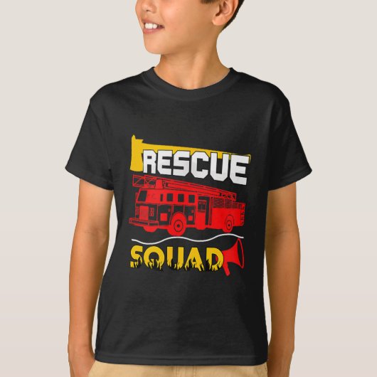 Rescue Squad Lifesaver Fireman Gift Proud Firefigh T-shirt (Voorkant)