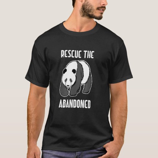 Rescue The Panda Bear Animal Shelter Save Animals T-shirt (Voorkant)