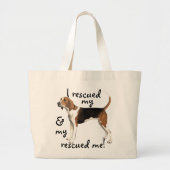 Rescue Treeing Walker Coonhound Grote Tote Bag (Voorkant)