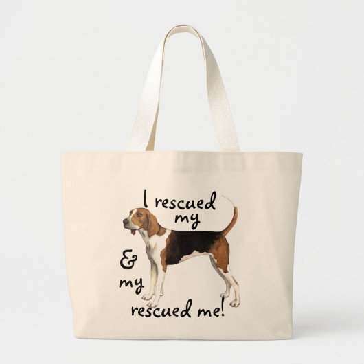 Rescue Treeing Walker Coonhound Grote Tote Bag (Voorkant)