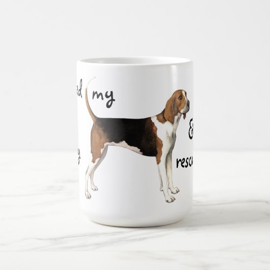 Rescue Treeing Walker Coonhound Koffiemok (Center)