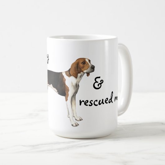 Rescue Treeing Walker Coonhound Koffiemok (Voorkant rechts)