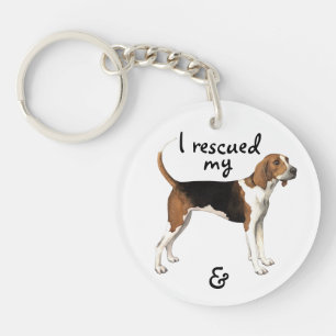 Rescue Treeing Walker Coonhound Sleutelhanger