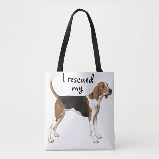 Rescue Treeing Walker Coonhound Tote Bag (Voorkant)