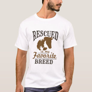 Rescue voor paarden is mijn favoriete brouwerij t-shirt