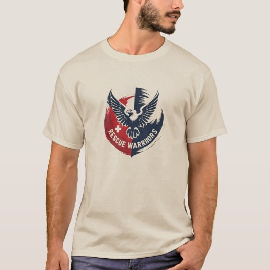 Rescue Warriors Eagle Embleem T-shirt (Voorkant)