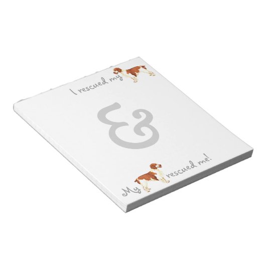 Rescue Welsh Springer Spaniel Notitieblok (Schuin)