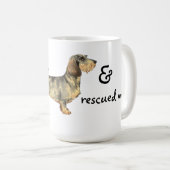 Rescue Wirehaered Dachshund Koffiemok (Voorkant rechts)
