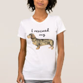 Rescue Wirehaered Dachshund T-shirt (Voorkant)