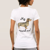 Rescue Wirehaered Dachshund T-shirt (Achterkant)