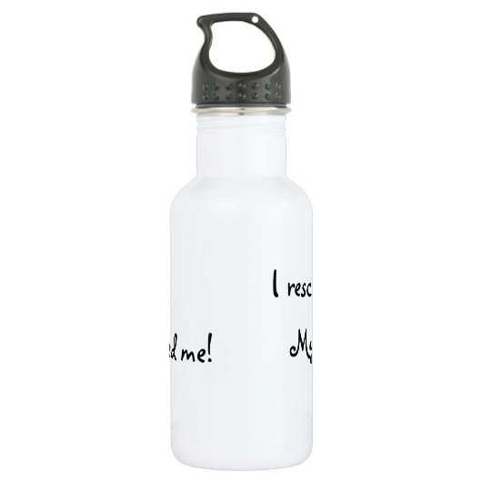 Rescue Wirehaered Dachshund Waterfles (Achterkant)