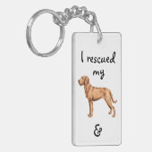 Rescue Wirehain Vizsla Sleutelhanger (Voorkant Links)