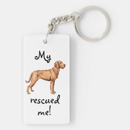 Rescue Wirehain Vizsla Sleutelhanger (achterkant)