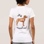 Rescue Wirehain Vizsla T-shirt (Achterkant)