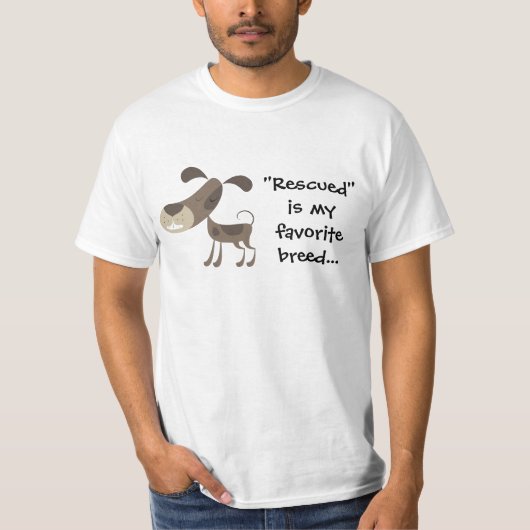 "Rescued" is mijn favoriete t-shirt (Voorkant)