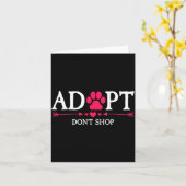 Rescued Is My Favorite Breed Adopt Don't Shop Dog  Kaart (Gele Bloem)