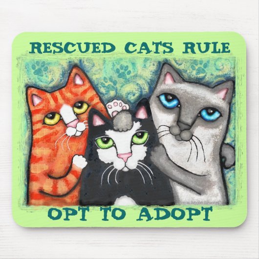Rescued / Shelter Cat's Muismat (Voorkant)