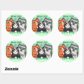 Rescued / Shelter Cat's Ronde Sticker (Vel)