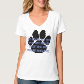 Rescued - wees hun stem V-Neck T-shirt (Voorkant)