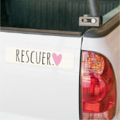 Rescuer met hart bumpersticker (Op Truck)