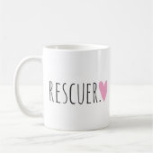 Rescuer met hart koffiemok (Links)