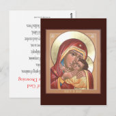 Rescuer van de drowning Prayer Card Briefkaart (Voorkant / Achterkant)