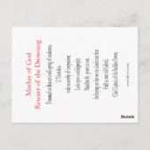 Rescuer van de drowning Prayer Card Briefkaart (Achterkant)