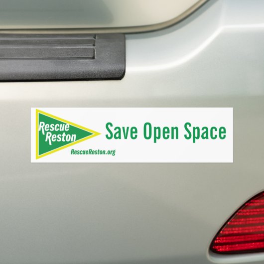 RescueReston Bumpersticker - Open Ruimte opslaan (Op auto)