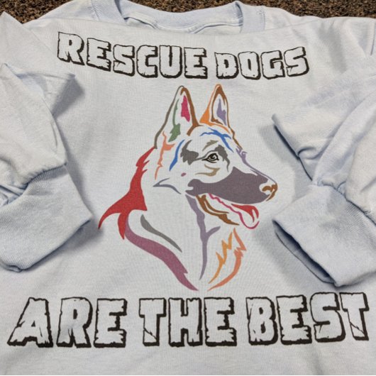 Rescues are the Best - German Shepherd Tri-Blend Shirt