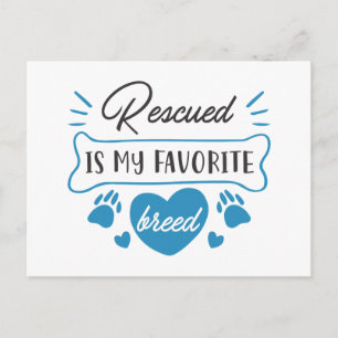 Rescuing is mijn favoriete ras briefkaart