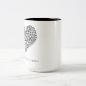 Rescuing is mijn favoriete ras - koffie-mok/kop tweekleurige koffiemok (Center)