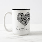 Rescuing is mijn favoriete ras - koffie-mok/kop tweekleurige koffiemok (Links)