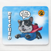 Rescuing is mijn favoriete ras | muismatje muismat (Voorkant)