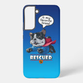 Rescuing is mijn favoriete ras | samsung galaxy hoesje (Achterkant)