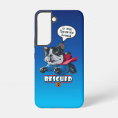 Rescuing is mijn favoriete ras | samsung galaxy hoesje (Achterkant)