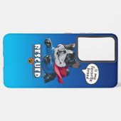 Rescuing is mijn favoriete ras | samsung galaxy hoesje (Achterkant horizontaal)
