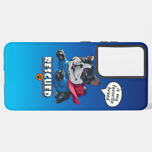 Rescuing is mijn favoriete ras | samsung galaxy hoesje (Linkerkant)