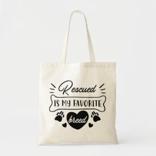 Rescuing is mijn favoriete ras tote bag