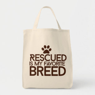 Rescuing is mijn favoriete ras tote bag