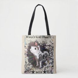 Rescuing is mijn favoriete ras tote bag