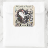 Rescuing is mijn favoriete ras vierkante sticker (Tas)